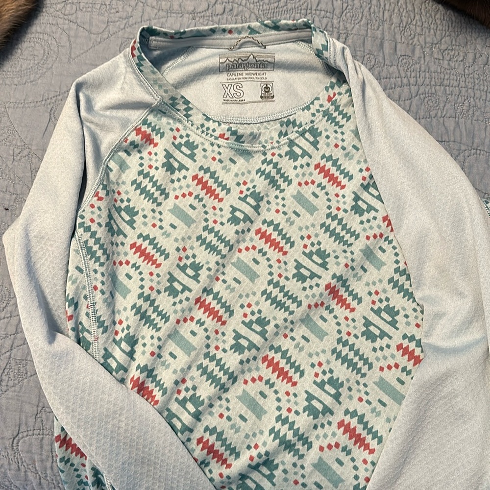 COPY - Patagonia blue long sleeve shirt